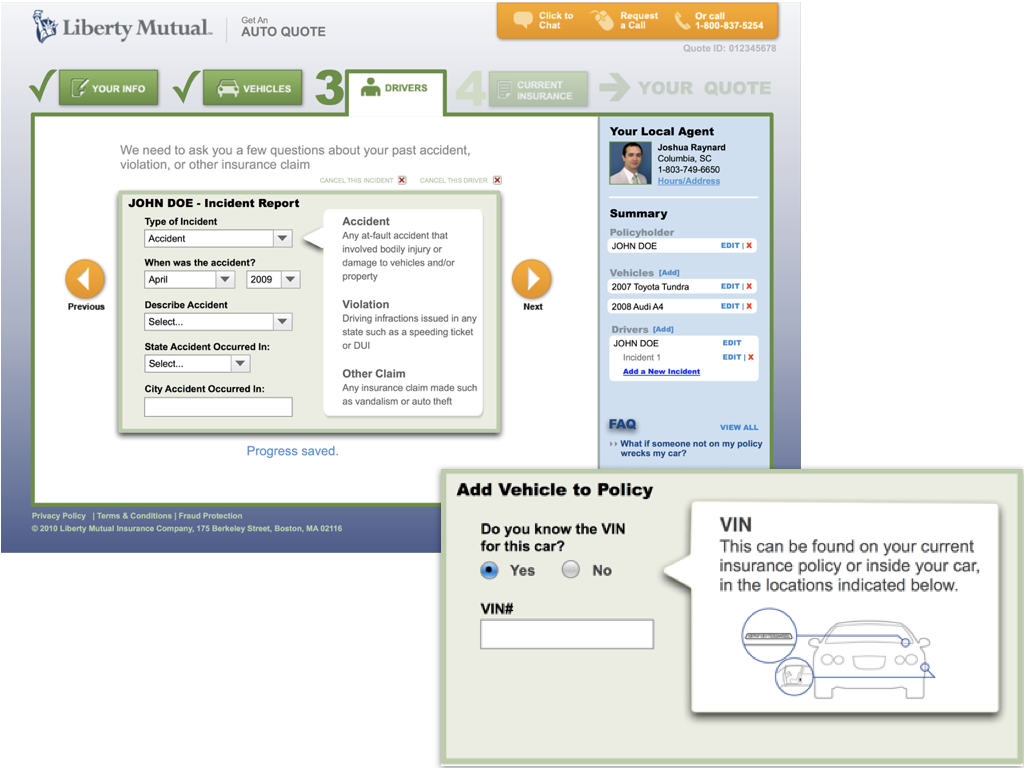 Liberty Mutual: Auto Insurance Quote Redesign - Daniel Loewus-Deitch